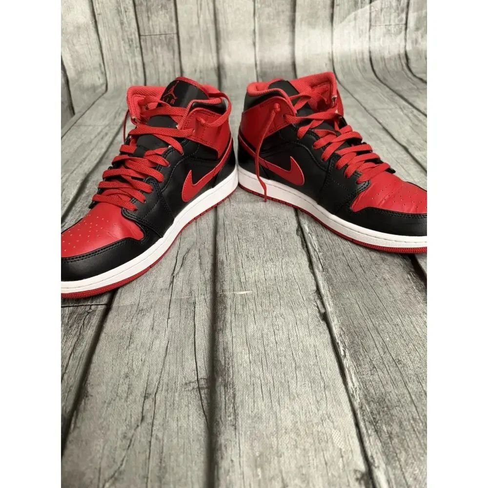 Air Jordan 1 Mid Alternate Bred-Black/White/Fire Red-SIZE 10 DQ8426-060 EUR 44 - Picture 12 of 12